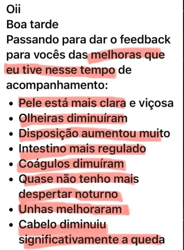 Exame de hipotireoidismo antes e depois